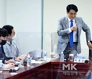 [포토] 당 대표 출마 기자회견 하는 박용진 의원