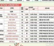 [성남소식] '배움과 채움 장기과정' 11개 강좌 185명 모집 등