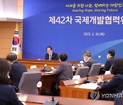 국제개발협력위원회 주재하는 한덕수 총리