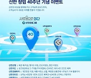 신한금융 계열사, 7∼8월 '창업 40주년' 기념 이벤트