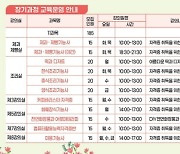 성남시, '배움과 채움 장기과정' 11개 강좌 수강생 모집