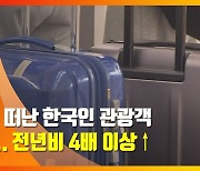 (영상)5월 해외로 떠난 한국인 관광객 31.6만명..전년비 4배 이상↑