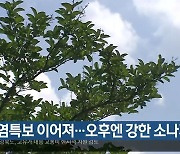 대구·경북 폭염특보 이어져..오후엔 강한 소나기