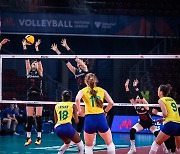 여자배구, VNL 브라질에 0-3 완패..무기력한 10연패