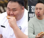 '당나귀귀' 김병현, 천하장사들과 함께 햄버거 푸드파이트 대회 열었다