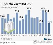[그래픽] 1~5월 전국 아파트 매매 건수