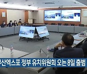 2030부산엑스포 정부 유치위원회 오는 8일 출범