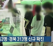 대구 253명·경북 313명 신규 확진