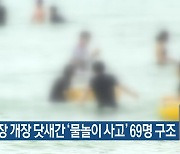 해수욕장 개장 닷새간 '물놀이 사고' 69명 구조