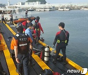 부산 하리항서 일행 치고 차량 해상 추락..1명 실종