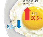 한국, 아파트 경매 낙찰률 '지역별 양극화'