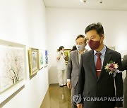 강서미술협회전 개막식 참석한 김태우 구청장