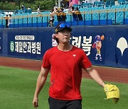 "엄청 떨렸다" 최고 152km! '퍼펙트' 했던 복귀 신고식[대구 리포트]