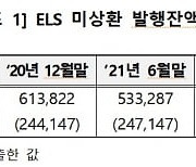 상반기  '급락 장세' 속  ELS 미상환 발행 잔액 67조원..전년比26%↑