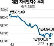 '20%하락' 대만은 증시 안정기금 투입한다는데..한국은?