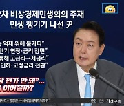 치솟는 물가에 지지율 타격..尹 '비상경제회의'에 사활