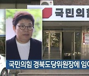 국민의힘 경북도당위원장에 임이자 추대