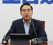 박홍근 "합의문 초안 써보고 있는 상황..與 결단 남아"(종합)