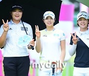 [MD포토] 유해란,이가영,박지영 '즐겁게'