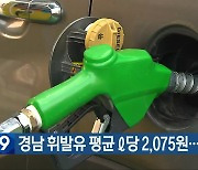 경남 휘발유 평균 L당 2,075원..2주 내림세