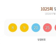 1025회 로또 1등 '8, 9, 20, 25, 29, 33'..보너스 번호 '7'