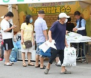 괴산대학찰옥수수 구매하는 소비자