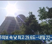 울산 폭염주의보 속 낮 최고 29.6도..내일 22~30도