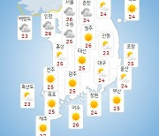 [날씨] 내일(29일) 낮 최고 35도 '찜통더위'..오후부터 내륙 소나기