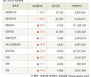 [fnRASSI]장마감, 코스닥 상승 종목(대명에너지 29.9% ↑)