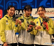 김선우·성승민·장하은, 근대5종 세계선수권 여자 단체전 '은메달'