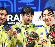 근대5종 세계선수권 여자 단체전 첫 은메달
