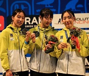 근대5종 여자 대표팀, 세계선수권 단체전 은메달