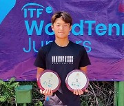 테니스 유망주 장우혁, 주니어 국제대회서 단식 우승·복식 준우승