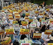 [포토]만 5세 초등학교 취학 개편안 철회 요구