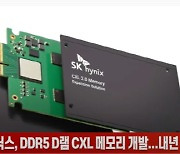 (영상)SK하이닉스, DDR5 D램 CXL 메모리 개발..내년 본격 양산