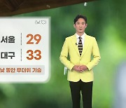 [날씨] 내일도 산발적 비..낮 동안 무더위 기승