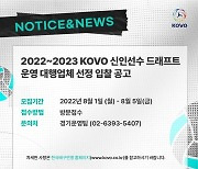KOVO, 신인선수 드래프트 운영 대행업체 선정 입찰 공고
