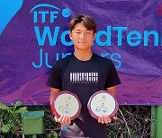 장우혁, 주니어 테니스 국제대회 단식 우승·복식 준우승