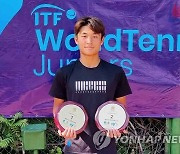 남자 테니스 장우혁, 국제 주니어대회서 단식 우승·복식 준우승