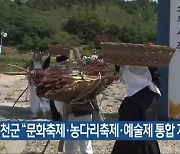 진천군 "문화축제·농다리축제·예술제 통합 개최"