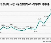 상반기 서울서 팔린 집 10채중 7채가 소형