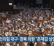 국민의힘 대구·경북 의원 "존재감 상실"