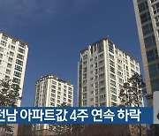 광주·전남 아파트값 4주 연속 하락