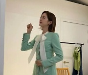'안성현♥' 성유리, 쌍둥이맘 맞아?..원피스 입고 "똑똑똑"