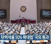 '유류세 탄력세율 50% 확대법' 국회 통과