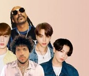 BTS, 베니 블랑코·스눕독 협업곡 美 차트 최상위권 '글로벌 인기'