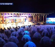 쳔년고찰 화엄사서 '모기장 영화음악회'..더위 잊고 음악여행