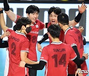 남자 배구대표팀, AVC컵 1차전서 홍콩 셧아웃 완파