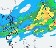 오늘밤 강수 예측 보니..경기 남부-강원 대각선으로 가로지른다