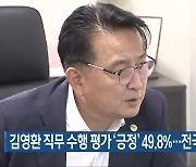 김영환 직무 수행 평가 '긍정' 49.8%..전국 11번째